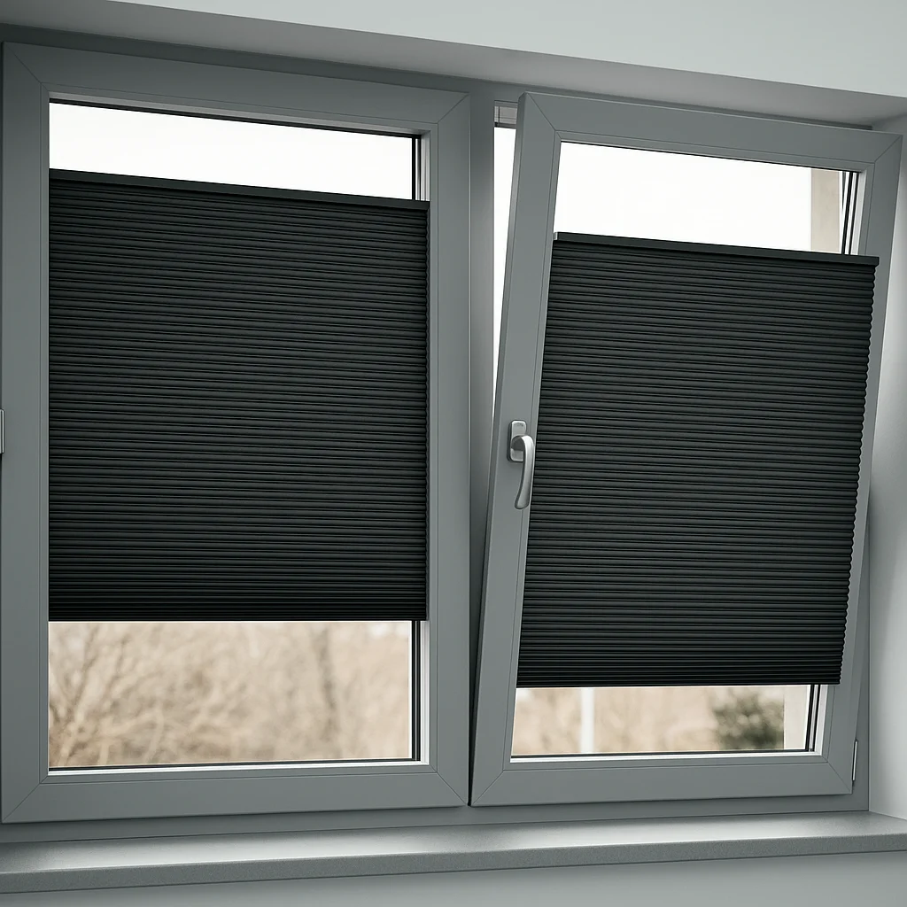 Zonwering in de vorm van Plissegordijnen